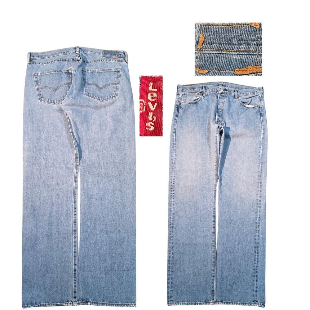 Vintage Y2K Levi's 501xx Light Wash Jeans (37x33)